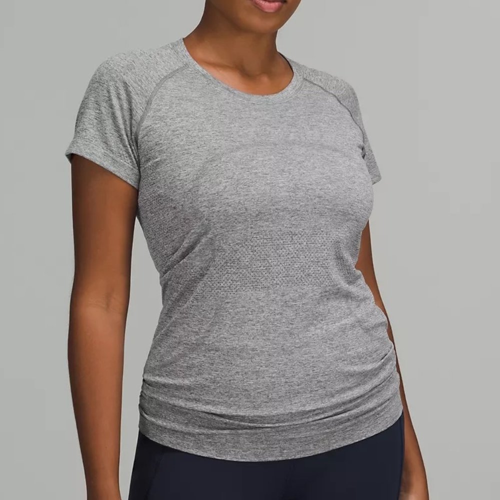 Lululemon Swiftly Tech Short Sleeve Shirt Slate/White